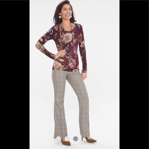 Chico’s “So Slimming” Plaid Trousers